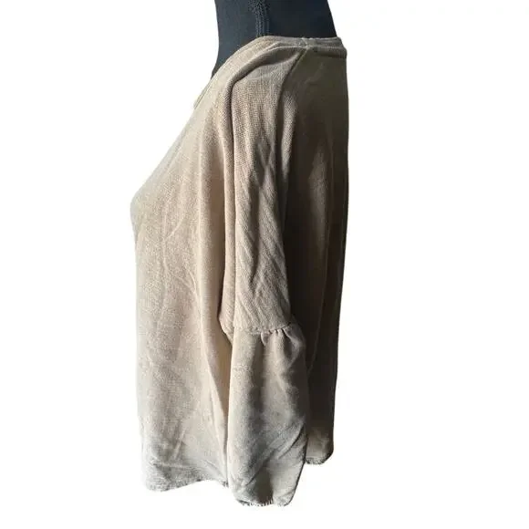 J. Jill Pure Textured Cotton Tunic Pullover Top – Size L - Picture 4 of 8